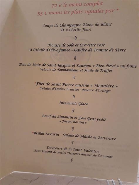 restaurante rendez vous|Menu